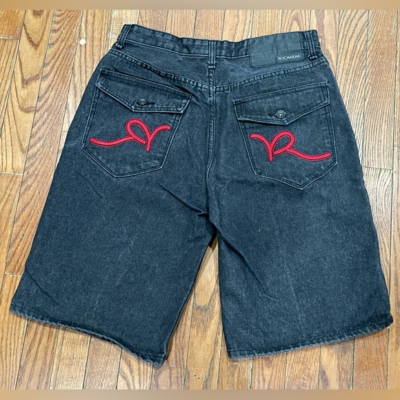 Rocawear Black Jeans with Red Accents - Picture 1 of 10